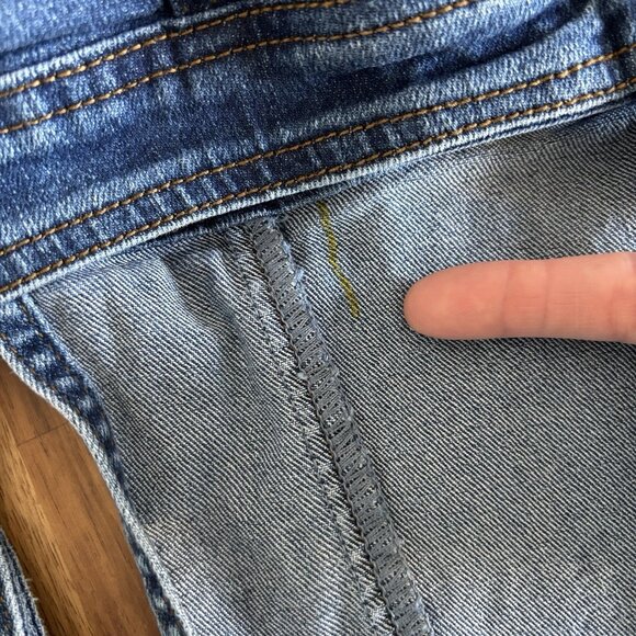 ModCloth Wide Leg Cropped Overalls Jumpsuit “70’s Style” Retro Boho Womens Small - Picture 15 of 16